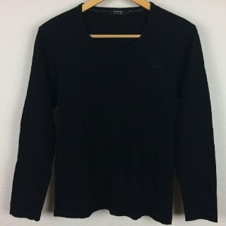 バーバリーブラックレーベル(BURBERRY BLACK LABEL)の美品 BURBERRY BLACK LABEL 長袖カットソー ビッグロゴ(Tシャツ/カットソー(七分/長袖))