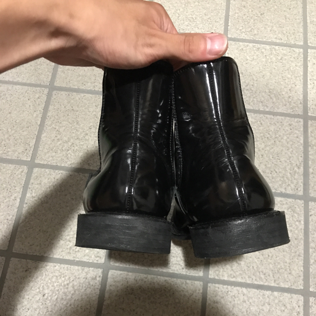 lui's サイドゴアブーツ エナメル メンズの靴/シューズ(ブーツ)の商品写真