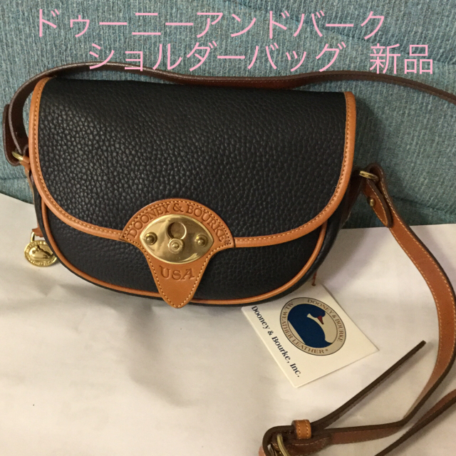 ショルダーバッグDOONEY & BOURKE 本革ショルダーバッグ☆ブラック☆新品