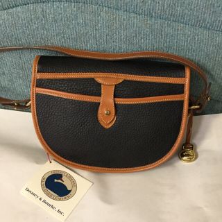 【美品】dooney & bourke アンティーク本革ハンドバッグ 山吹色