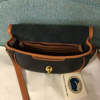 【美品】dooney & bourke アンティーク本革ハンドバッグ 山吹色