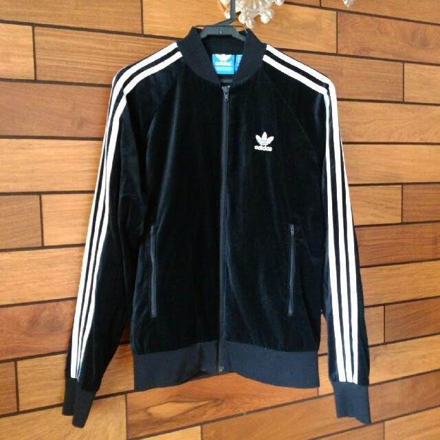 adidas - adidas ベロアトラックジャケットの通販 by momom.'s shop