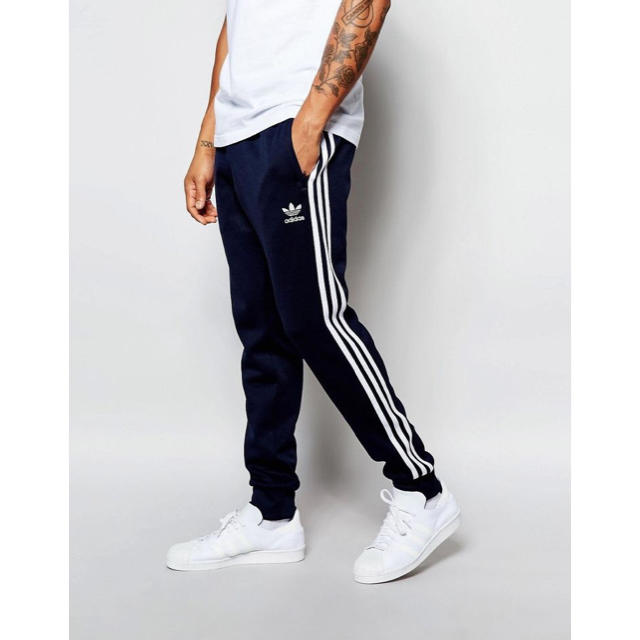 未使用 adidas TRACK PANTS ジャージ パンツ メンズ ロゴ