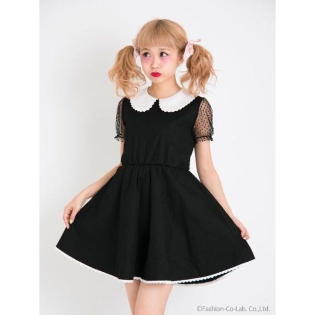 Swankiss(スワンキス)の♡Swan kiss PN ドットRose O/P♡ レディースのワンピース(ミニワンピース)の商品写真