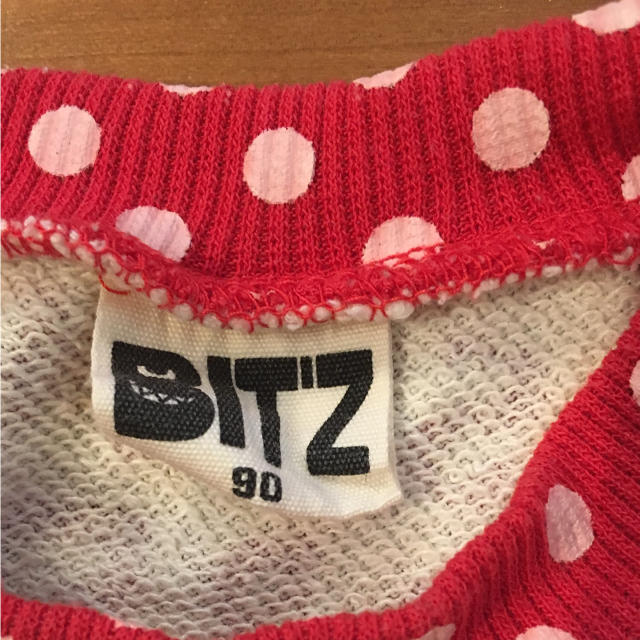 Bit'z(ビッツ)のビッツ 薄手 裏地なし トレーナー 90センチ キッズ/ベビー/マタニティのキッズ服女の子用(90cm~)(Tシャツ/カットソー)の商品写真