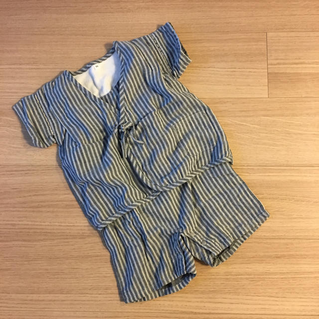 MUJI (無印良品)(ムジルシリョウヒン)の無印 甚平 90サイズ キッズ/ベビー/マタニティのキッズ服男の子用(90cm~)(甚平/浴衣)の商品写真