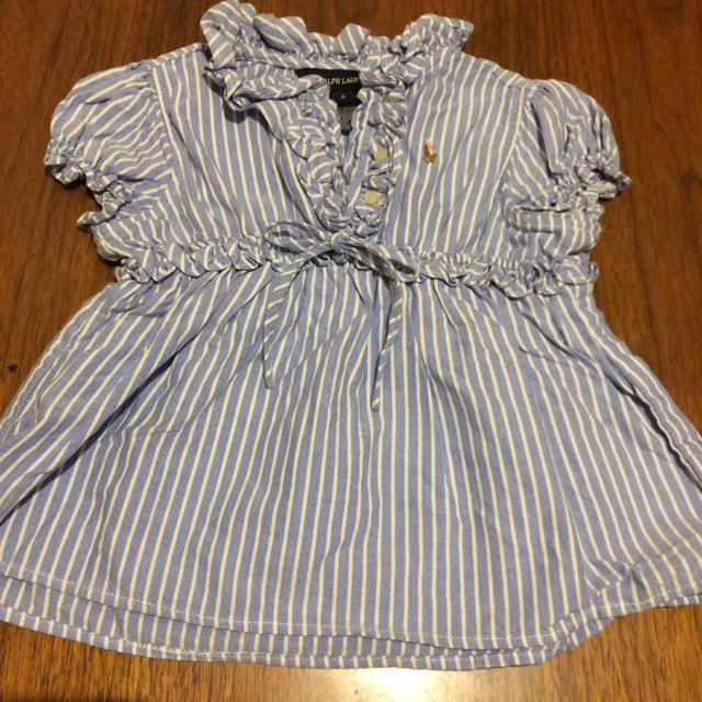 Ralph Lauren(ラルフローレン)のこたつみかん　様　女児 トップス シャツ4歳 綿100 中古美品❇︎ キッズ/ベビー/マタニティのキッズ服女の子用(90cm~)(その他)の商品写真