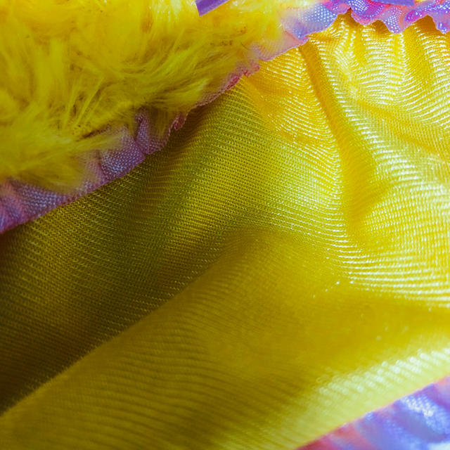 可愛い黄色とピンクのブラショーツ上下セット B65M レディースの下着/アンダーウェア(ブラ&ショーツセット)の商品写真