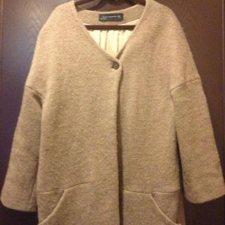 ザラ(ZARA)のベージュ ZARA コート(ロングコート)