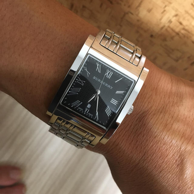 BURBERRY - バーバリー ヘリテージ スクエア メンズ 時計 電池 BURBERRY - バーバリー ヘリテージ スクエア メンズ 時計 電池