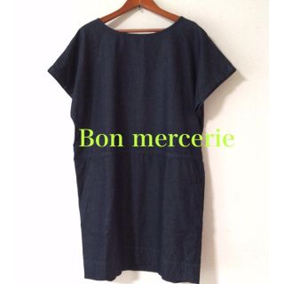 ボンメルスリー(Bon mercerie)のBon mercerie✨デニム ワンピ(ひざ丈ワンピース)