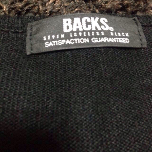 BACKS(バックス)のバックス ニット 黒 レディースのトップス(ニット/セーター)の商品写真