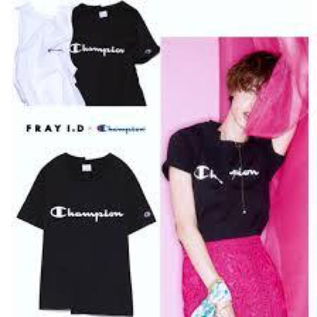 FRAY I.D(フレイアイディー)の人気商品  ChampionコラボTシャツ フレイアイディー  レディースのトップス(Tシャツ(半袖/袖なし))の商品写真