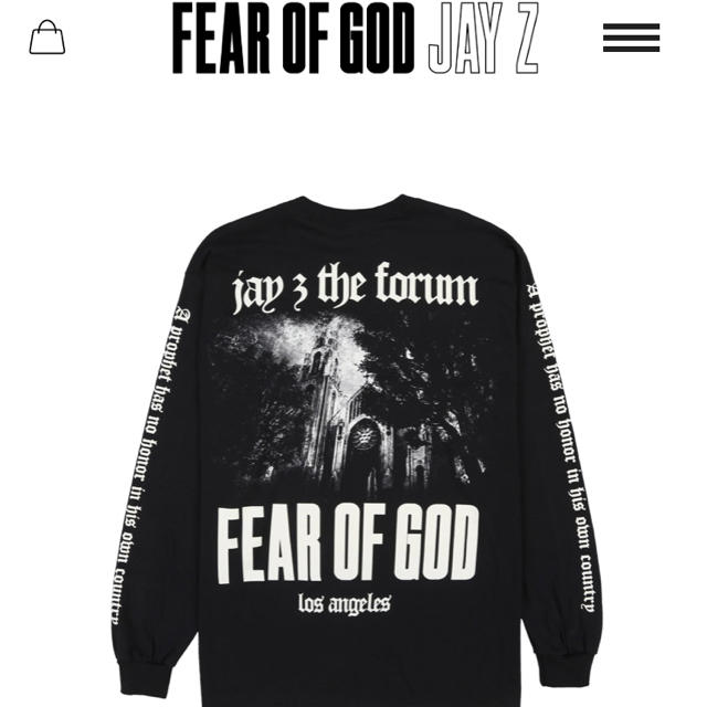 専用 未開封 XXL Fear Of God JAY-Z