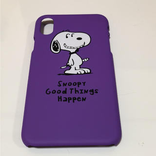 スヌーピー(SNOOPY)の新品 スヌーピー  iPhone CPUハードケース 紫色(iPhoneケース)