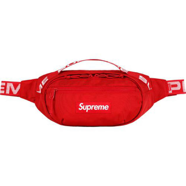 【超歓迎】 Supreme - Supreme 18ss Waist Bag Red 新品 赤 ウエストバック ウエストポーチ