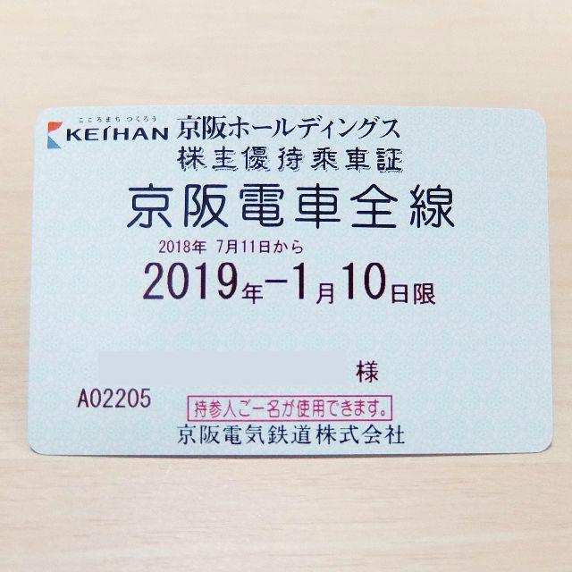 書留無料！最新版 京阪電車全線 株主優待乗車証 (定期) お急ぎの方にも♪