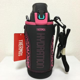 サーモス(THERMOS)の新品 THRMOS  真空断熱スポーツボトル ブラックピンク 800ml (水筒)