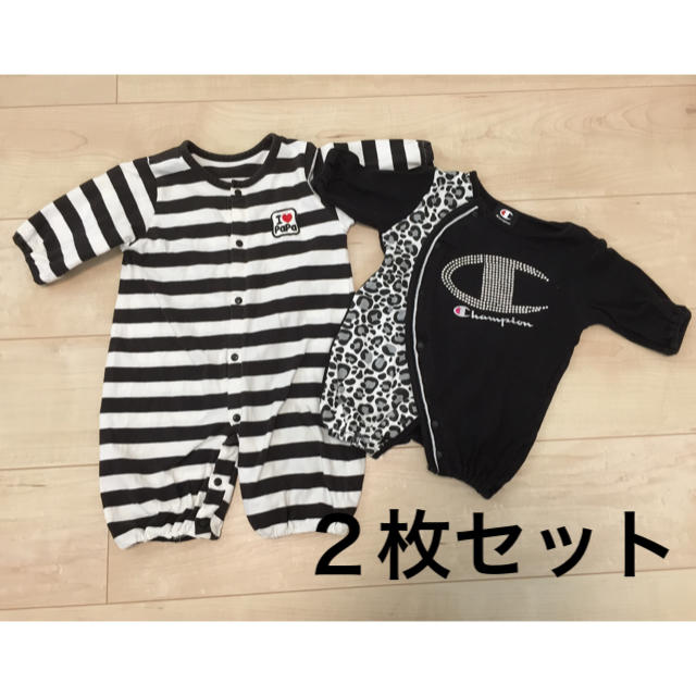 Champion(チャンピオン)のカバーオール  ２枚セット キッズ/ベビー/マタニティのベビー服(~85cm)(カバーオール)の商品写真