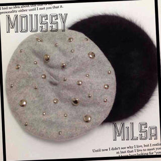 マウジー(moussy)のマウジー＆milsa♡ベレー帽(ハンチング/ベレー帽)