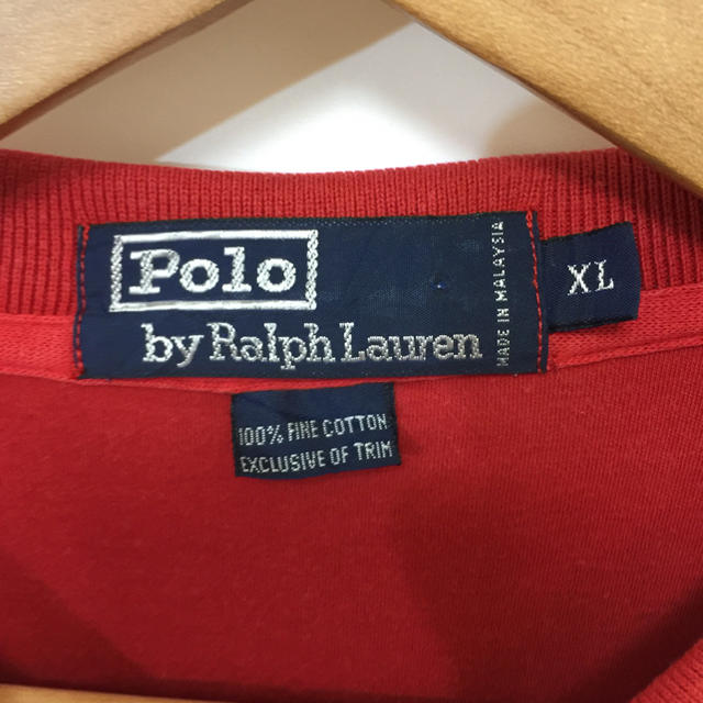 POLO RALPH LAUREN(ポロラルフローレン)のpolo Ralph Lauren ポロラルフローレン 刺繍 赤 ポロ US古着 レディースのトップス(ポロシャツ)の商品写真