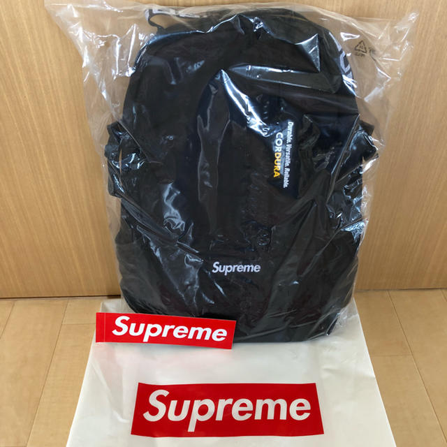 新品 Supreme 18ss Backpack バックパック 黒 BOXロゴ