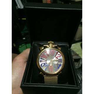 ガガミラノ(GaGa MILANO)のガガミラノ マヌアーレ スリム46mm ゴールド(腕時計(アナログ))