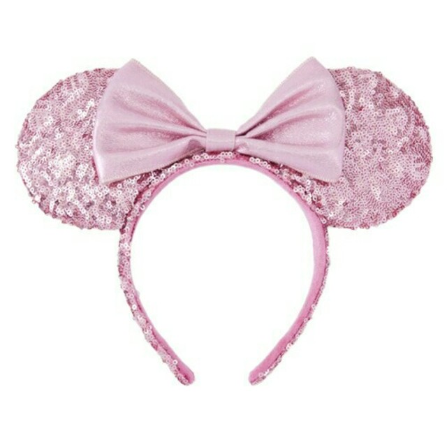 Disney(ディズニー)のディズニー スパンコール カチューシャ ピンク レディースのヘアアクセサリー(カチューシャ)の商品写真