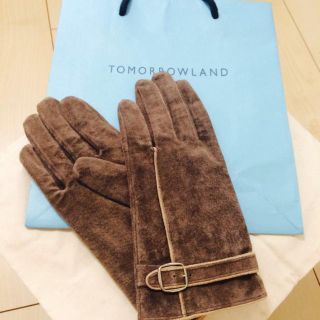 トゥモローランド(TOMORROWLAND)のTOMORROWLANDスウェード手袋(手袋)