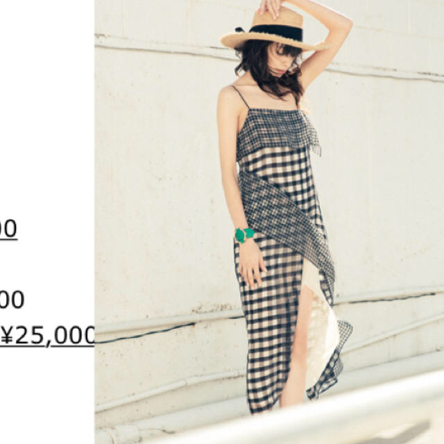 JILLSTUART(ジルスチュアート)の夏菜着用 ジルスチュアート ギンガムチェックワンピース レディースのスカート(ロングスカート)の商品写真