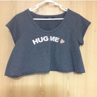 カスタネ(Kastane)のHUG ME ショート丈Ｔシャツ(Tシャツ(半袖/袖なし))