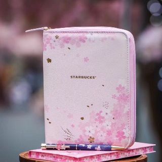 スターバックスコーヒー(Starbucks Coffee)の即購入可スターバックス中国限定 桜手帳 夜桜ボールペン付き(手帳)