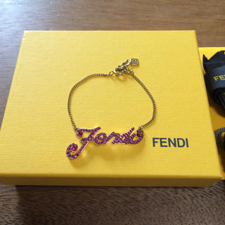 フェンディ(FENDI)の新品未使用 FENDI フェンディ ブレスレット ラインストーン(ブレスレット/バングル)