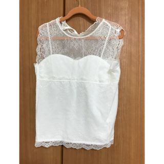 ヘザー(heather)のレーストップス heather ヘザー(カットソー(半袖/袖なし))