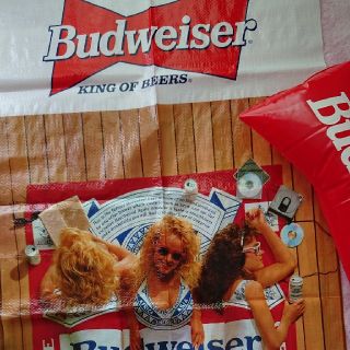 ビーチシート Budweiser オリジナル エアークッション付き 新品未開封品(ノベルティグッズ)