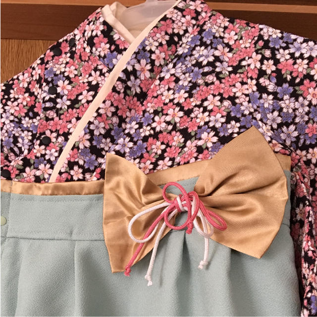スウィートマミー　袴ロンパース　50-70cm ピンク