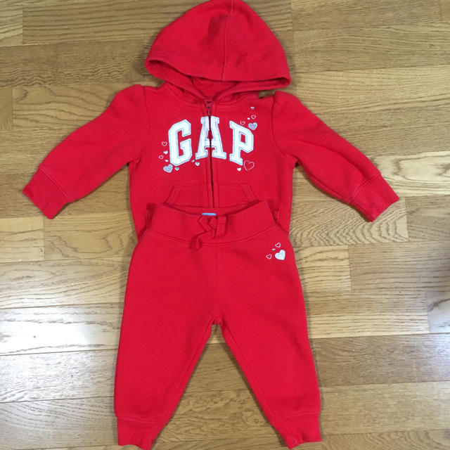 babyGAP(ベビーギャップ)のbabyGAP パーカー 上下セット 80 キッズ/ベビー/マタニティのベビー服(~85cm)(その他)の商品写真