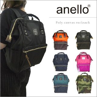 アネロ(anello)のanello口金リュックL　ブラック

(リュック/バックパック)