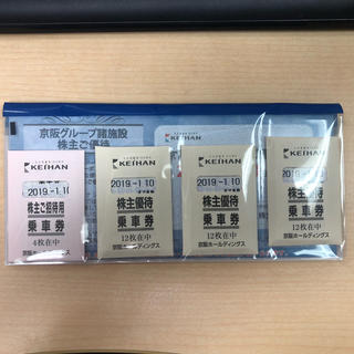 京阪電車 株主優待 ひらパー 入場券 割引券 プール券(その他)