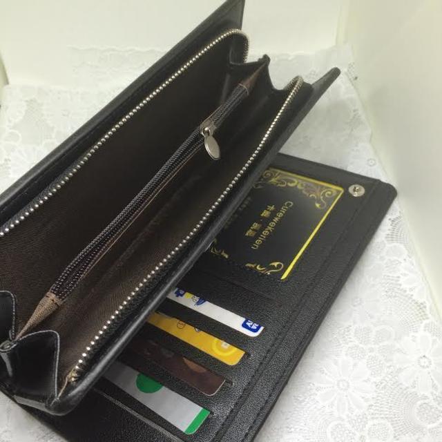 収納力抜群 メンズ シンプル 長財布 ブラウン メンズのファッション小物(長財布)の商品写真