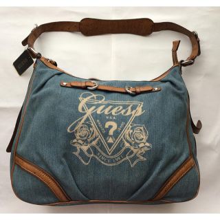 ゲス(GUESS)のGUESS デニムショルダーバッグ(ショルダーバッグ)