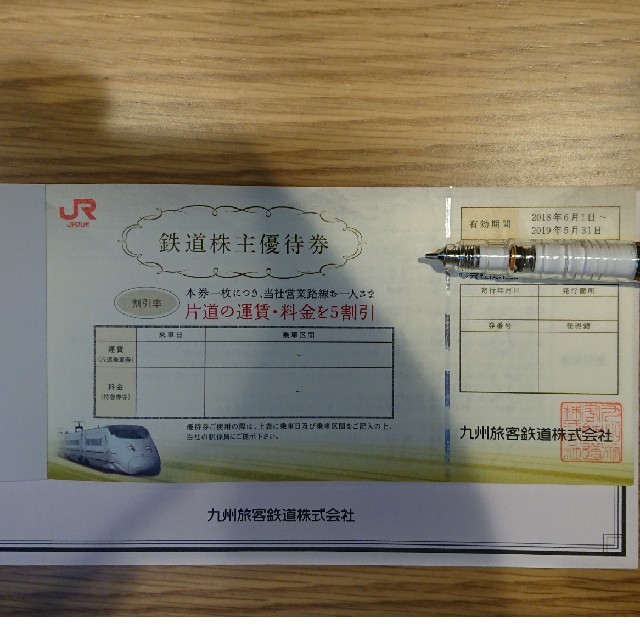 JR九州旅客鉄道 割引券 1