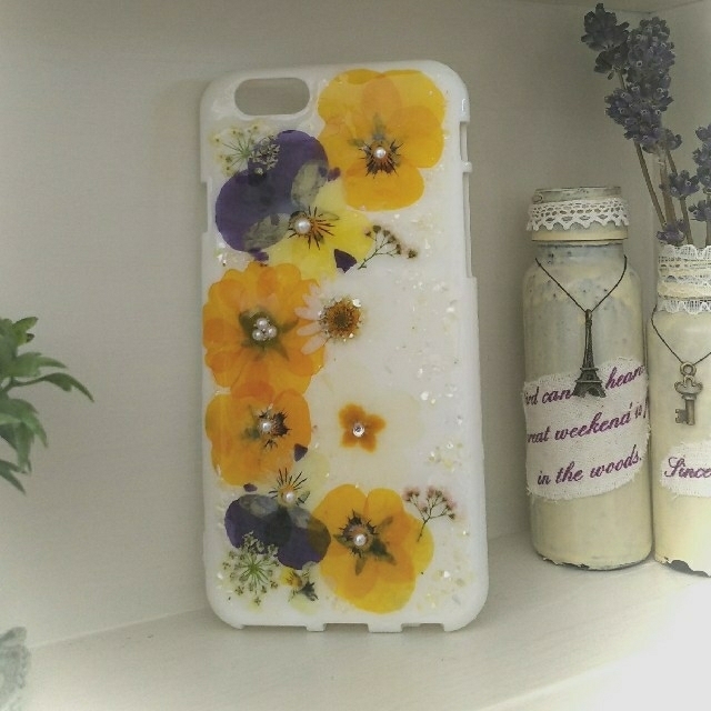 押し花 ＊ iPhone ケース