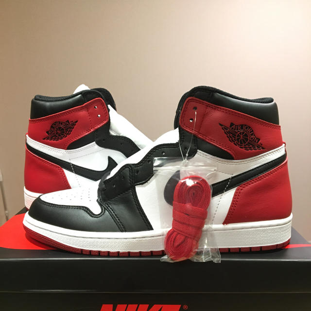 【最安値】NIKE AIR JORDAN 1 BLACK TOE 28cm