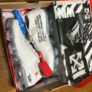 オフホワイト(OFF-WHITE)の新品未使用NIKE AIR VAPO RMAX OFF-WHITE26.5(スニーカー)