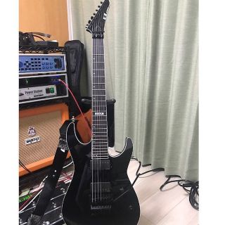 イーエスピー(ESP)の【7弦ギター】E-Ⅱ M-Ⅱ SEVEN BLK【新品同様中古】(エレキギター)