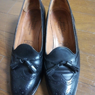 リーガル(REGAL)のREGAL タッセルローファー　黒　24センチ(ローファー/革靴)
