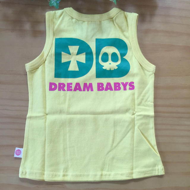 DREAMBABYS(ドリームベイビーズ)の新品✨DREAMBABYSドリームベイビーズ♡ドクロタンクトップ♡YLW100✨ キッズ/ベビー/マタニティのキッズ服女の子用(90cm~)(Tシャツ/カットソー)の商品写真