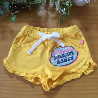 ドリームベイビーズ(DREAMBABYS)の美品✨DREAMBABYSドリームベビーズ♡裾フリルショートパンツYLW100✨(パンツ/スパッツ)