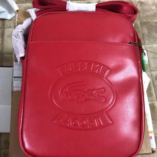 シュプリーム(Supreme)のSupreme lacoste shoulder bag RED 赤(ショルダーバッグ)